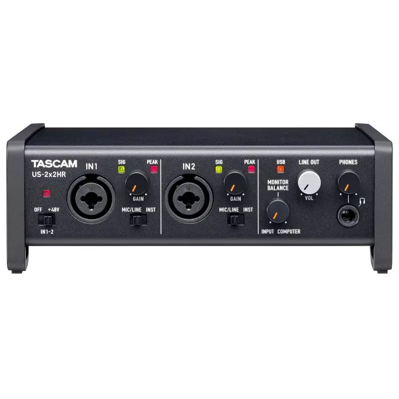 Tascam US-2x2HR USB audio/MIDI rozhranie, vysoké rozlíšenie, 2 vstupy / 2 výstupy