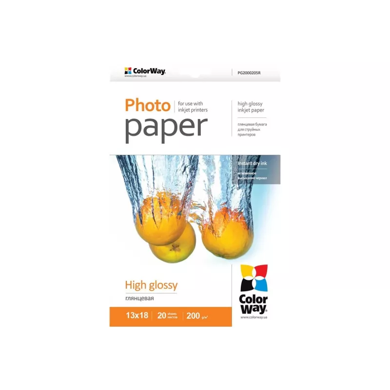 Fotopapier ColorWay High Glossy 230 g/m², 10×15 cm (100×150 mm), 100 listov