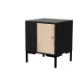 Nočný stolík Cama Meble MERCI 44x40x52,5 cm, čierny a dub, MDF/drevotrieska, balenie 2 ks