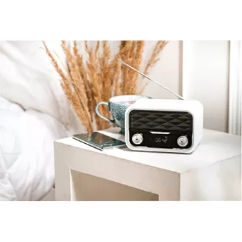 Prenosné rádio Adler AD 1185 – FM, Bluetooth 4.0, MP3, SD karta, AUX, 1800 mAh batéria, LCD displej, Micro-USB nabíjanie