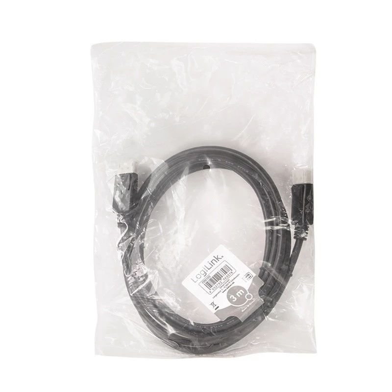 LogiLink DisplayPort kábel 3 m čierny CD0102