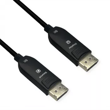 ROLINE DisplayPort v2.1 kábel AOC DP80 UHBR13.5 54G ST/ST 50m - kábel - digitálny/zobrazovací/video (14.01.3504)