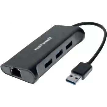 Dexlan dokovacia stanica 310723 — 3× SuperSpeed USB 3.0 porty, 1× Gigabit Ethernet (10/100/1000)