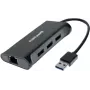 Dexlan dokovacia stanica 310723 — 3× SuperSpeed USB 3.0 porty, 1× Gigabit Ethernet (10/100/1000)