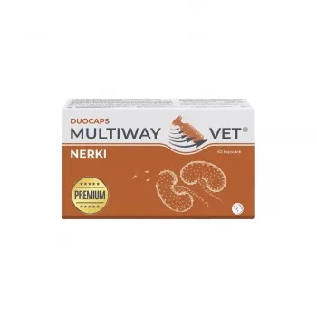 Kapsuly s výživovým doplnkom JM Sante Multiway Vet Duocaps Kidneys pre psy a mačky, 60 ks, 150 g kartónové balenie