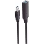 USB kábel ShiverPeaks BS13-39095 20 m USB A čierny 5 Mbit/s