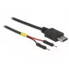 DeLOCK 85418 napájací kábel USB-C na 2x kolíkový konektor, 0,1 m