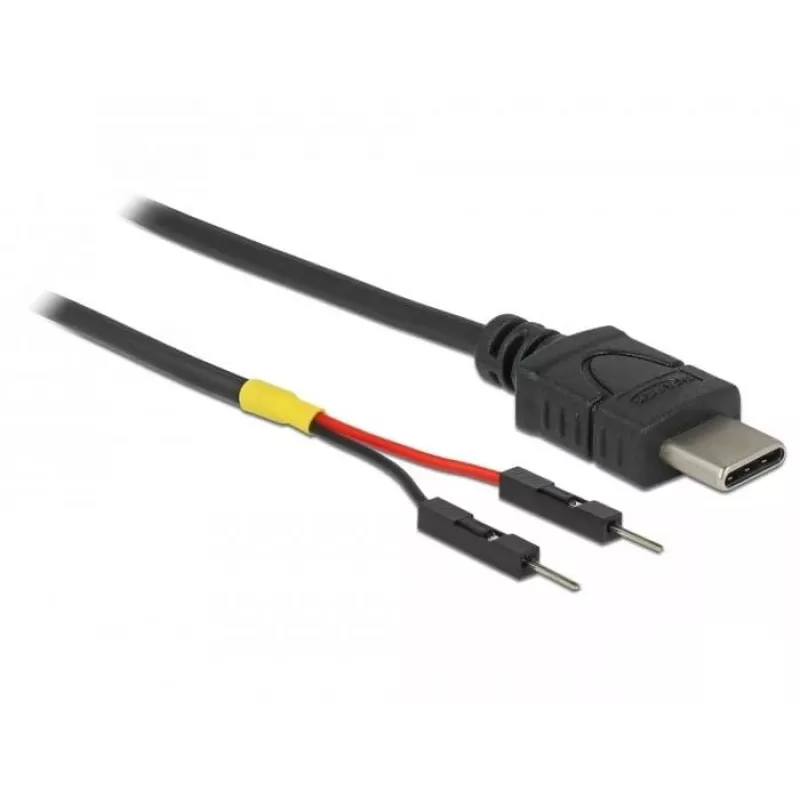 DeLOCK 85418 napájací kábel USB-C na 2x kolíkový konektor, 0,1 m