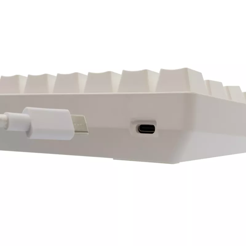 Káblová mechanická klávesnica White Shark Shinobi-2 (GK-004211) — US-layout, Red spínače, biela