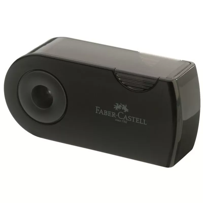 Manuálne strúhadlo na ceruzky Faber-Castell SLEEVE čierne