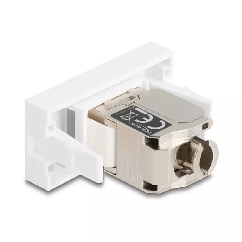 Sieťový RJ45 modul DELOCK 90904 Cat.6A s LED pre Keystone panely a patch panely