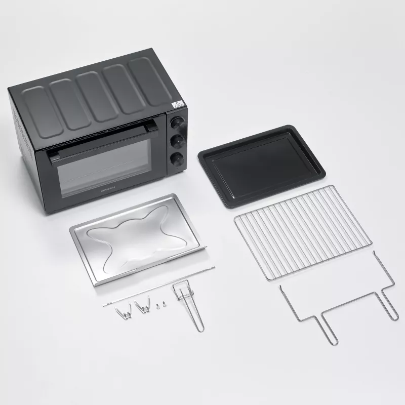 Samostatná stolová elektrická rúra SEVERIN TO 2076 — 46 l, 1800 W, samostatná, čierna, 515×420×365 mm