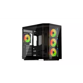 PC tower skriňa KRUX Empero KRXD010, ATX, čierna – podporuje GPU do 420 mm, CPU chladič do 155 mm, 2x 3,5