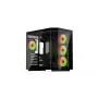 Krux Empero KRXD010 PC skriňa Midi Tower, ATX, tvrdené sklo, 4x 120 mm ARGB ventilátory, čierna - grafická karta do 420 mm, chladič CPU do 155 mm, 2x 3,5" + 3x 2,5" pozície
