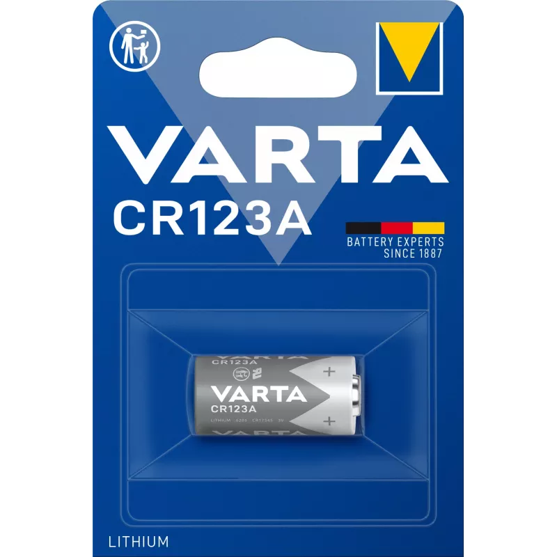 Varta Lithium CR123A 3V 1600mAh batéria do fotoaparátu