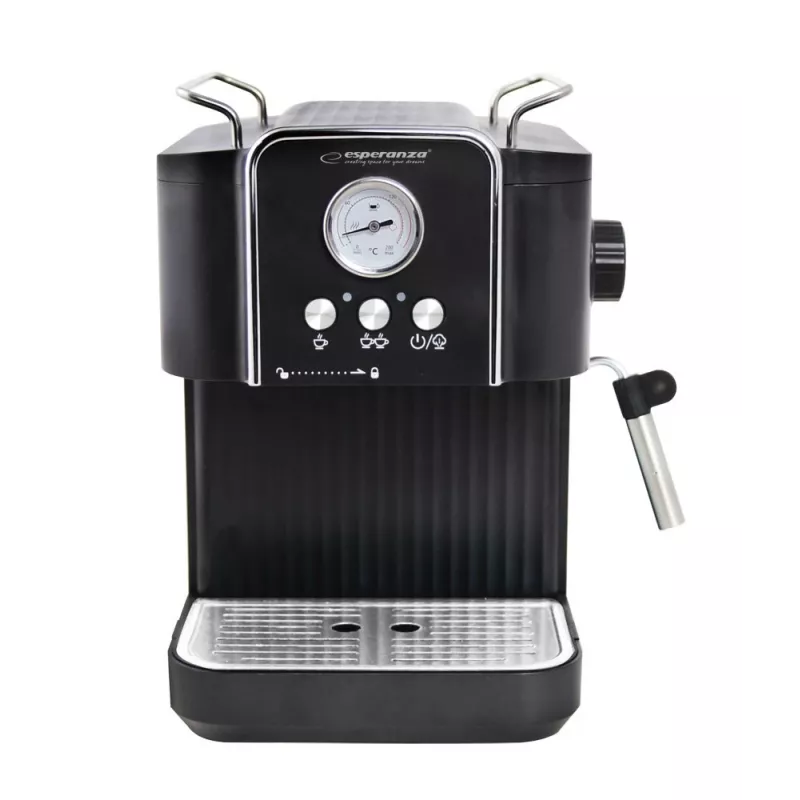 Espresso kávovar ESPERANZA EKC010 — 1,8 L nádrž na vodu, 850 W, 20 bar, integrovaný penovač mlieka