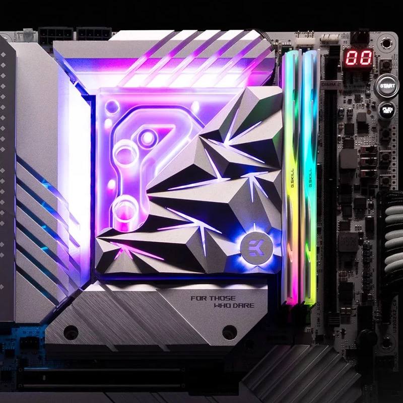 EK Water Blocks EK-Quantum Velocity² Edge D-RGB - 1700/1851 špeciálna edícia strieborná