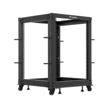 Voľne stojaci rack Lanberg OR01-6115-B 15U čierny 600 kg kapacita