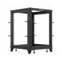 Voľne stojaci rack Lanberg OR01-6115-B 15U čierny 600 kg kapacita