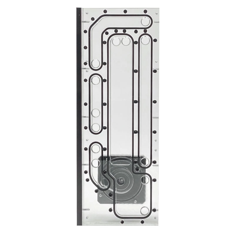 Stealkey Customs SK-Crossflow pre Lian Li - O11D XL Evo Distroplate D5/DDC - akryl