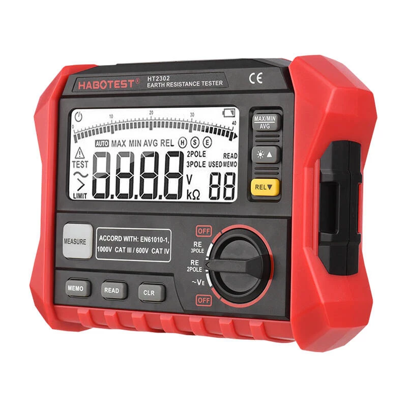 Habotest HT2302 digitálny tester odporu uzemnenia