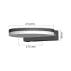 LED vonkajšie nástenné svietidlo MACLEAN MCE346W 15W – studené/teplé svetlo neuvedené