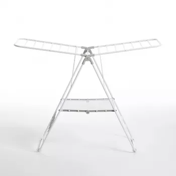 Sušiak na bielizeň RAYEN 6116.01 — 145 x 61 cm s integrovanými držiakmi na topánky