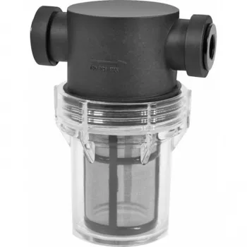 Alphacool ES Big Inline filter častíc 2x G1/4 IG, čierny/priehľadný (29145)