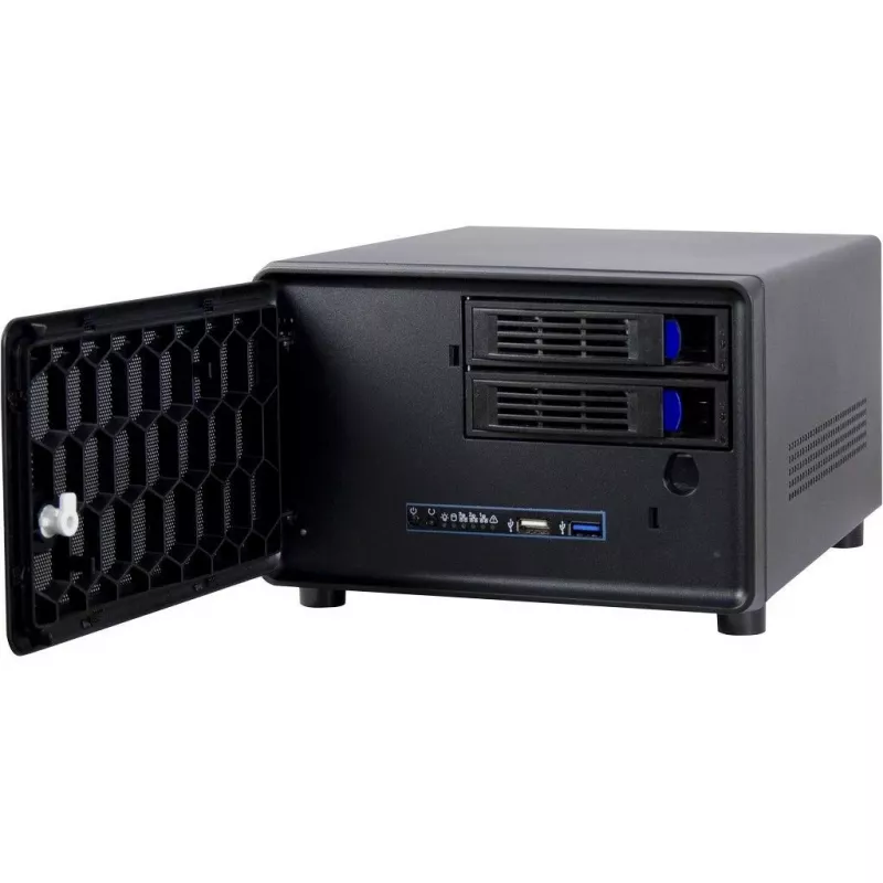 Inter-Tech SC-2100 - Small Form Factor (SFF) - PC - čierna - Mini-ITX - oceľ - aktivita - alarm - HDD - sieť - napájanie (88887285)
