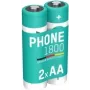 Ansmann ANS 1312-0038 - Dect NiMh batéria AA Mignon 1600 mAh balenie 2 ks - batéria - Mignon (AA) (1312-0038)