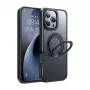 Ochranné puzdro Mcdodo PC-4932 pre iPhone 16 Pro s integrovaným stojanom, čierne