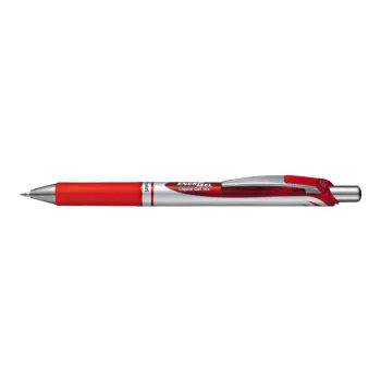 Vysúvací pripínací pen Pentel Energel XM Klik červený