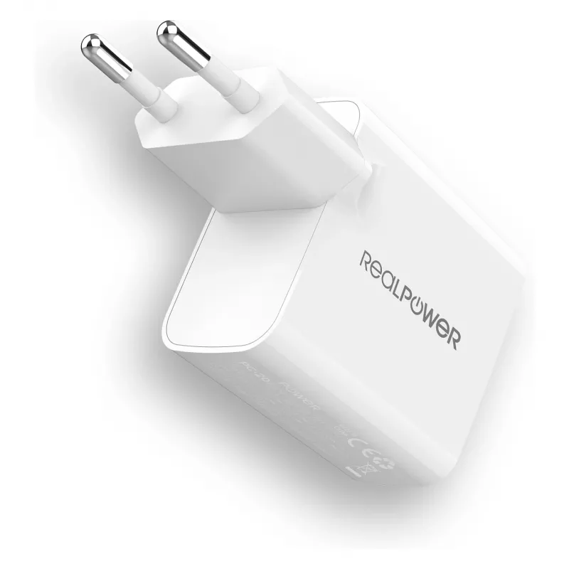 Nabíjačka RealPower PC-20 smartfón tablet biela