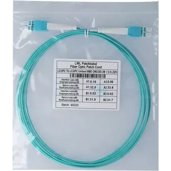 Optický patch kábel CBO BlueOptics SFP8181EU3MK 3 m, 2x LC, OM3 (aqua)