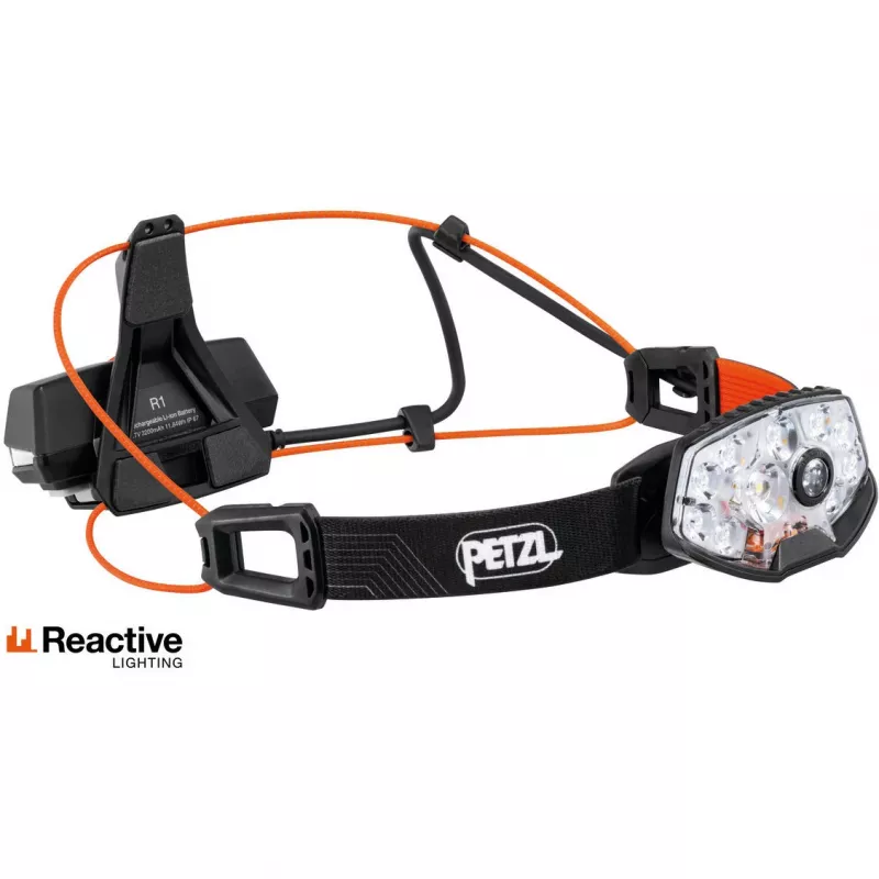 Čelovka Petzl NAO RL čierna oranžová LED 1500 lm USB