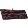 Mechanická klávesnica DEFENDER QUEST GK-596 — RGB podsvietenie, Anti-Ghosting, káblová, kompaktné rozloženie