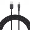 Kábel USB-A na USB-C Aukey CB-NAC1, 1 m, pletený nylon, USB PD 60 W, USB 2.0
