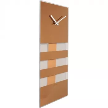 NeXtime nástenné hodiny 2855co Bold Stripes, 38x19 cm, nástenné, medená