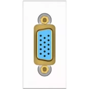 Kindermann Konnect flex 45 click VGA 1 m - modulárny faceplate snap-in