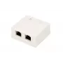 Nadomietková sieťová zásuvka Extralink EX.9649 — 2x RJ45 Cat5e STP