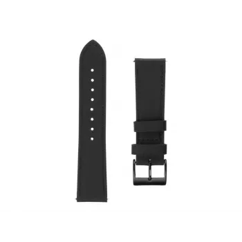 Kožený náramok na hodinky FIXED FIXLST-22MM-BK – 22 mm rýchloupínací, čierny
