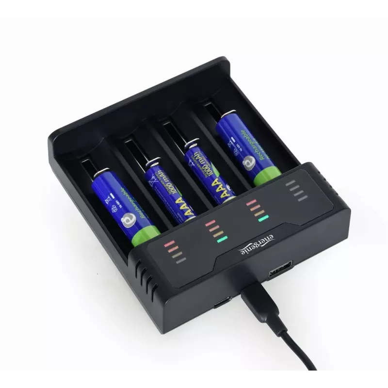 Nabíjačka batérií Gembird BC-USB-02 USB lítium-iónové NiCd NiMH