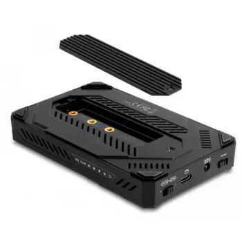 Puzdro na HDD/SSD DeLOCK 42020 čierne 2,5 palca USB Type-C 10 Gbit/s