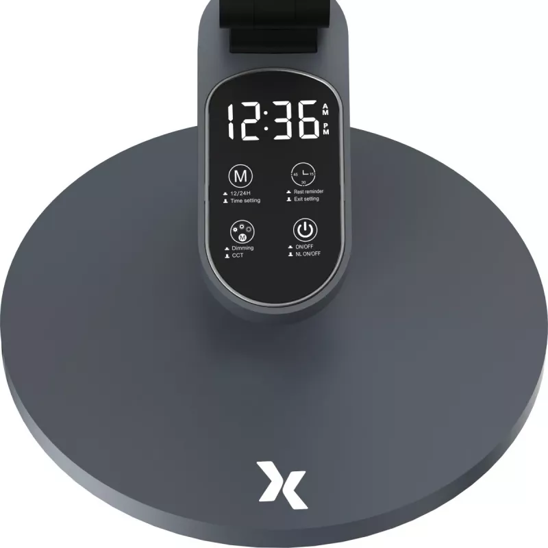 Stolová lampa MAXCOM ML 5100 LED sivá s nastaviteľnou jasnosťou