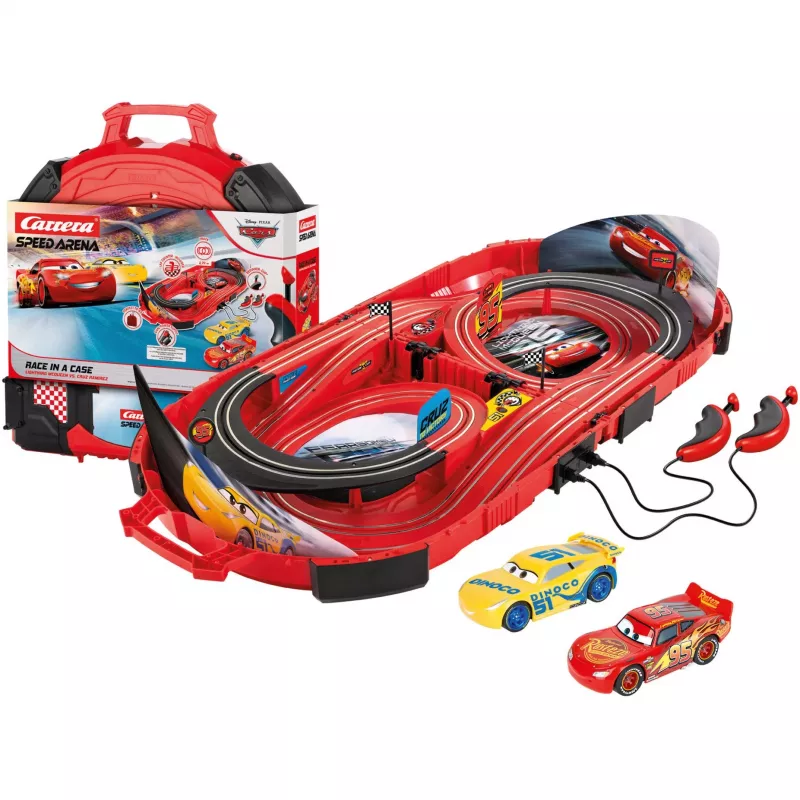 Autodráha CARRERA Speed Arena Disney Pixar Cars — sada slotových áut