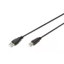 Assmann USB prepojovací kábel. Type-A - B M/M. 1,0m. vhodný pre USB 2.0. UL. čierny (AK-300102-010-S)