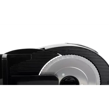 Elektrický stolný krájač potravín SMAPP 294.5 – 300 W, hrúbka rezu 1–15 mm, nerezový nôž, detská poistka, biela