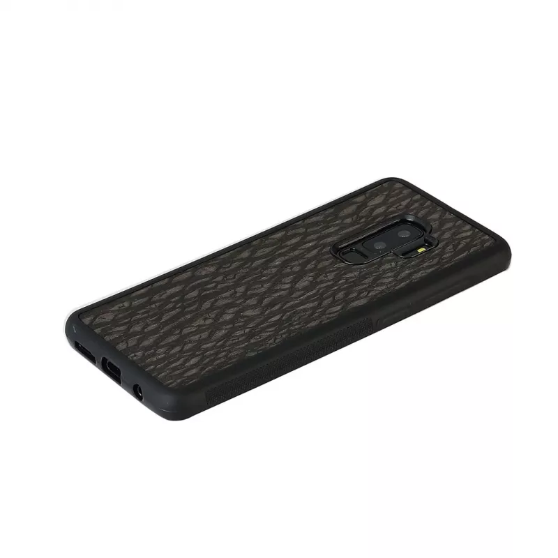 Puzdro na smartphone man and wood pre Galaxy S9 Plus – carbon čierna