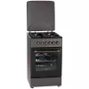 Plynovo-elektrický sporák MPM MPM-56-KRM-13, 4 varné zóny, elektrická rúra 58 l, mechanické otočné gombíky, čierna