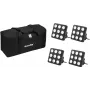 LED Party Panel Set EUROLITE 20000962 RGB UV — viacfarebné LED panely s RGB a UV svetlom